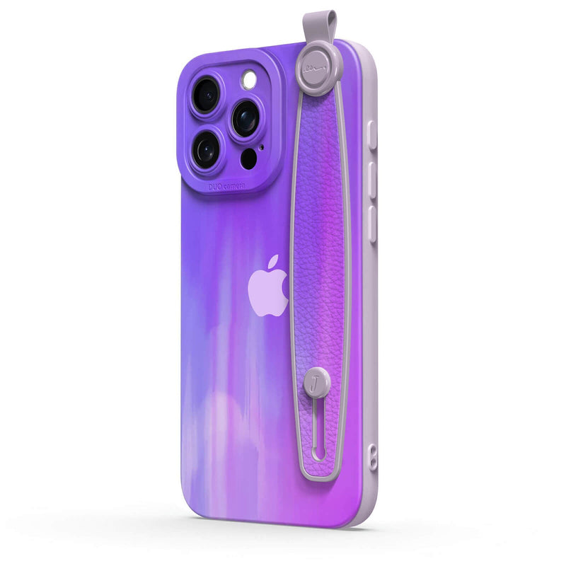 Streamer Purple - iPhone Wrist Strap Case
