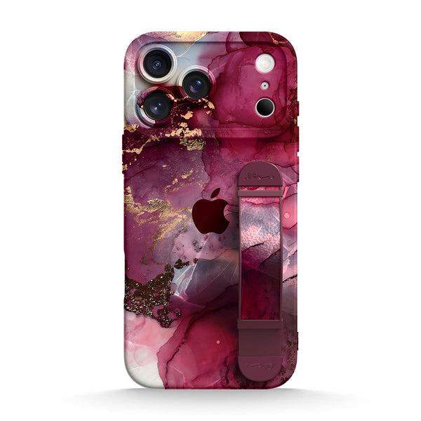 Red Yarn Jade - iPhone Wrist Strap Case