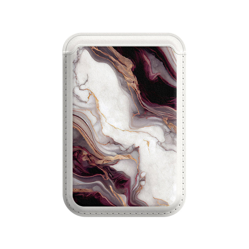 Gilded Plum Purple - iPhone Leather Wallet