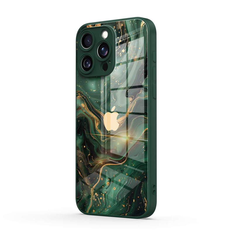 Gilded Green - iPhone Glass Case