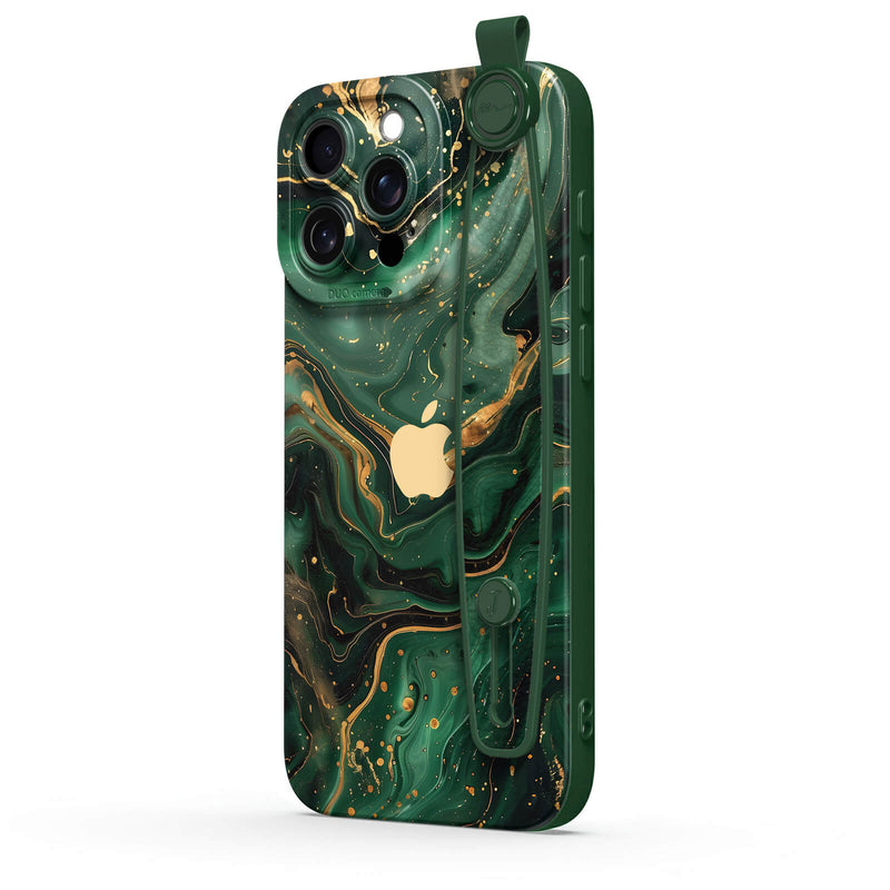 Gilded Green - iPhone Wrist Strap Case