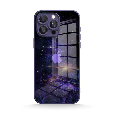 Purple Planet - iPhone Glass Case