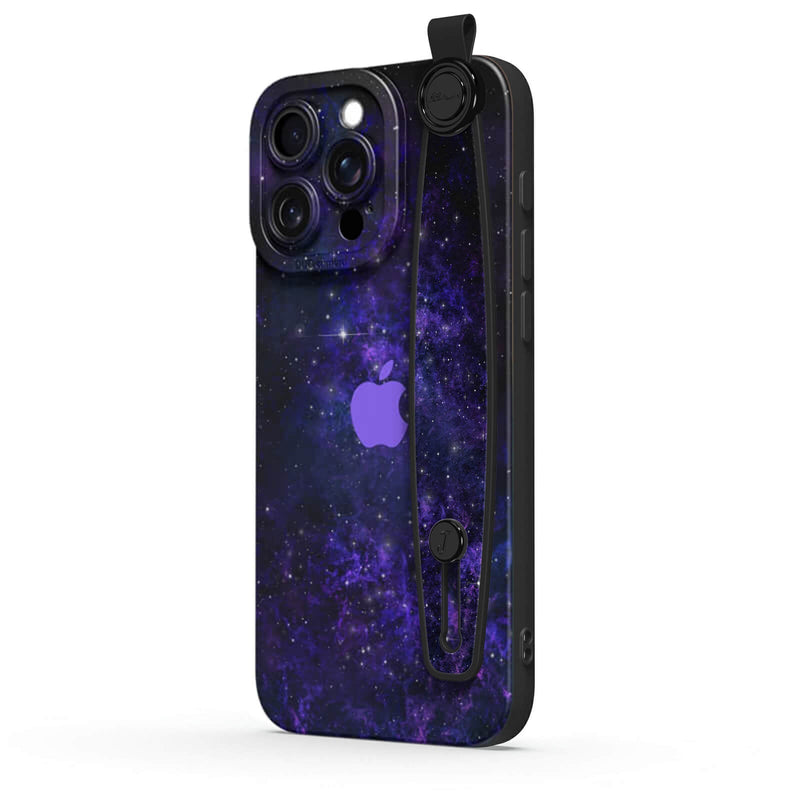 Purple Planet - iPhone Wrist Strap Case