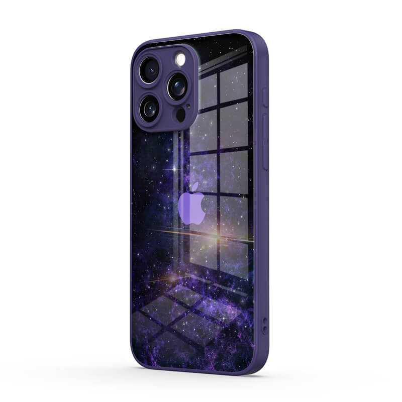 Purple Planet - iPhone Glass Case