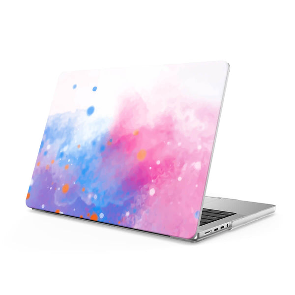 Sputter Pink Blue Purple - Macbook Case