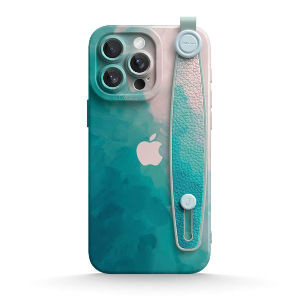 Groen Wit - iPhone Polsband Case