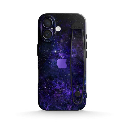 Purple Planet - iPhone Wrist Strap Case