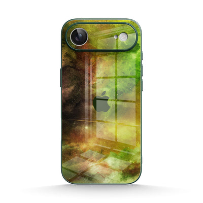 Yellow-Green Nebula - iPhone Glass Case