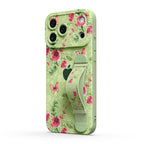 Butterfly Among Flowers - iPhone Wrist Strap Case