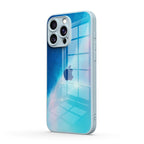 Blue Light Gradient - iPhone Glass Case