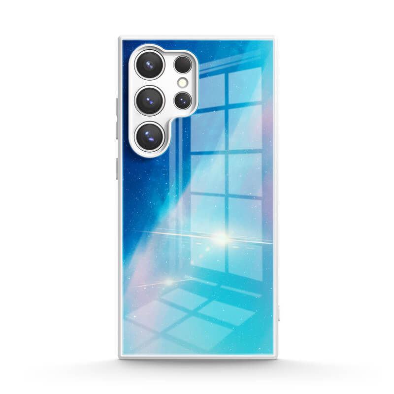 Blauw lichtgradiënt - Samsung hoesje