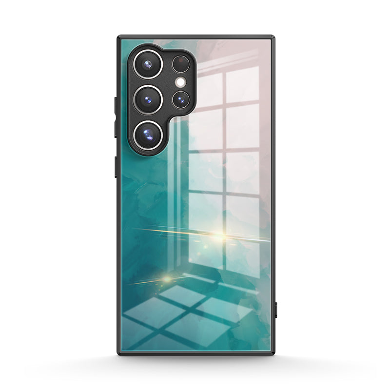 Groen Wit - Samsung hoesje