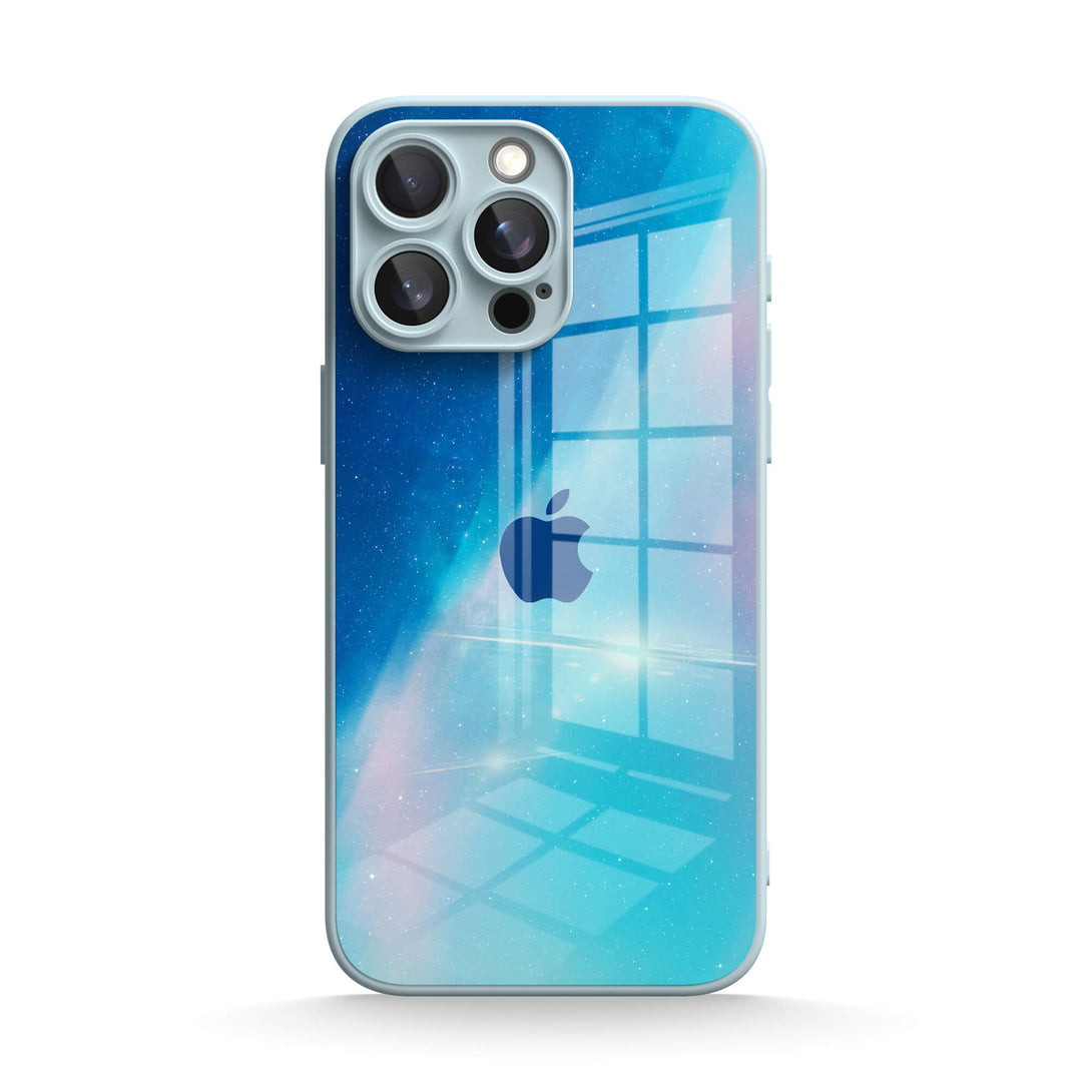 Blauw lichtverloop - iPhone-hoesje