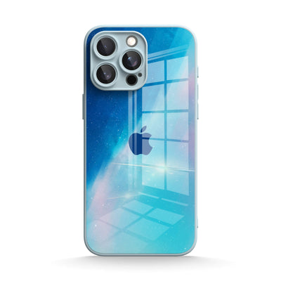 Blue Light Gradient - iPhone Glass Case