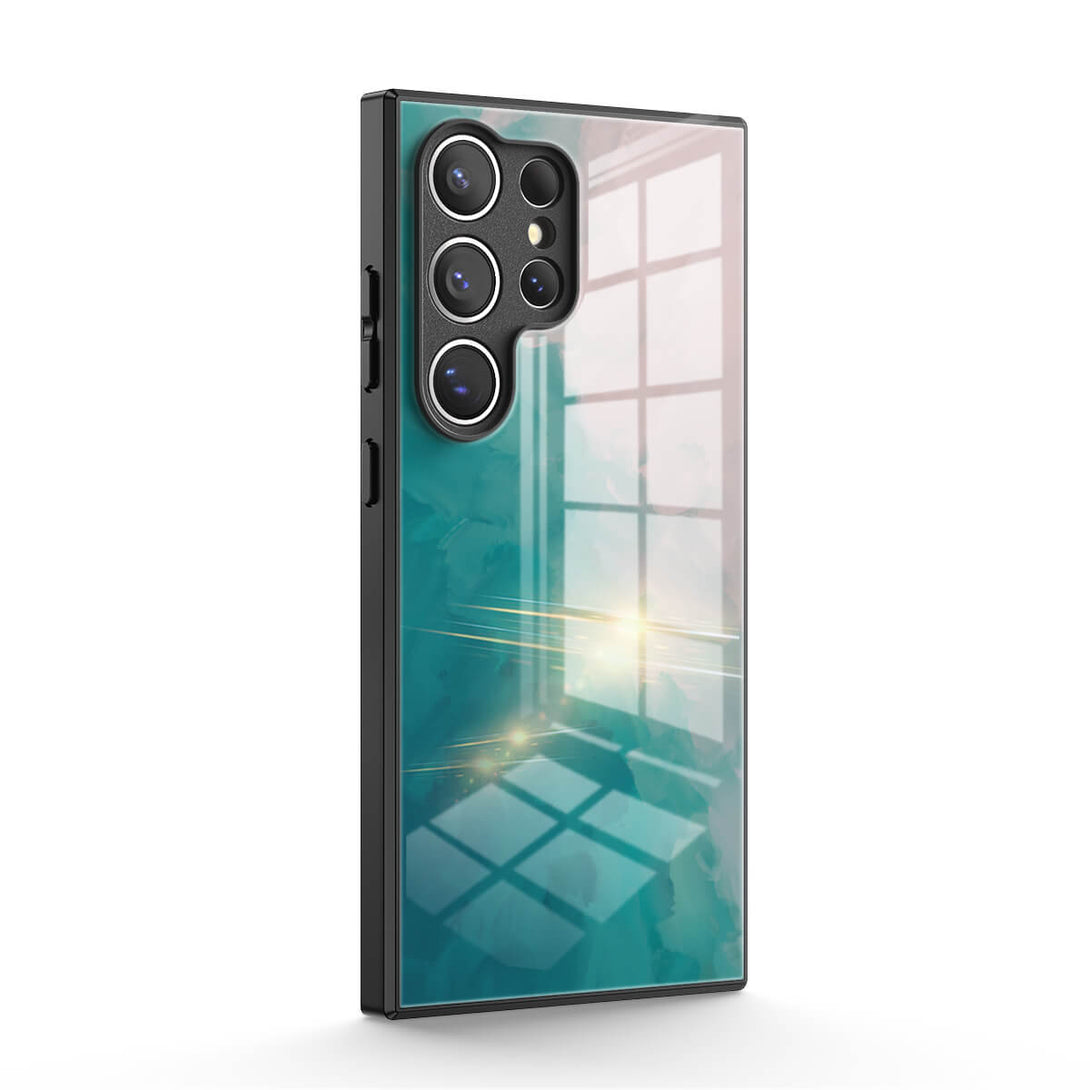 Groen Wit - Samsung hoesje