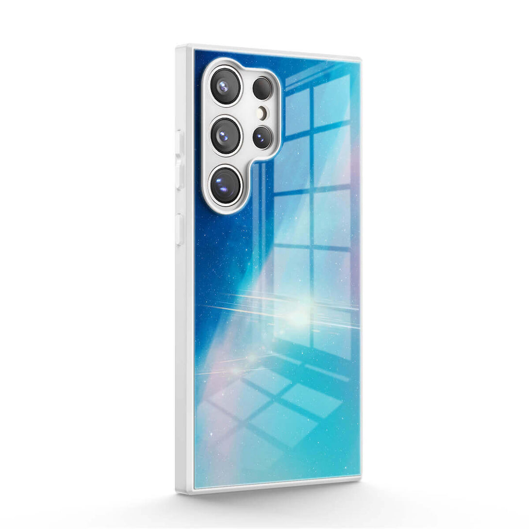Blauw lichtgradiënt - Samsung hoesje