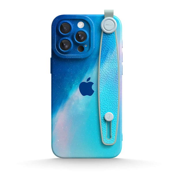 Blue Light Gradient - iPhone Wrist Strap Case