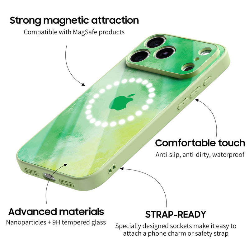 Green Shade - iPhone Glass Case