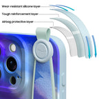 Fluorescent Jellyfish - iPhone Wrist Strap Case
