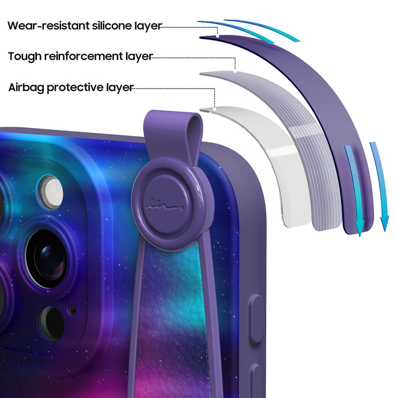 Ray Of Aurora - iPhone Wrist Strap Case