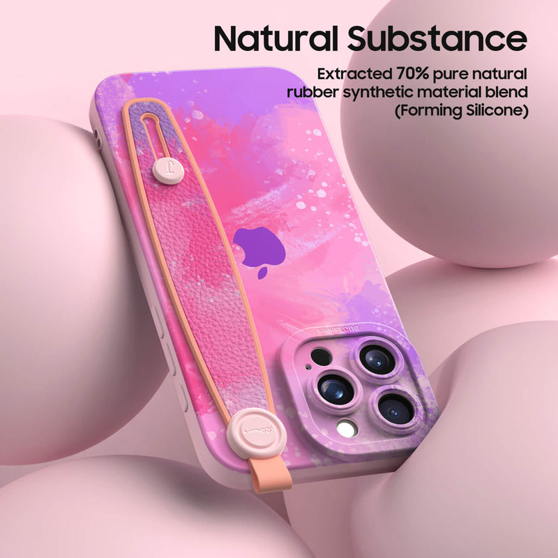 Streamer Purple - iPhone Wrist Strap Case