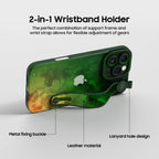 Night Star Green - iPhone Wrist Strap Case