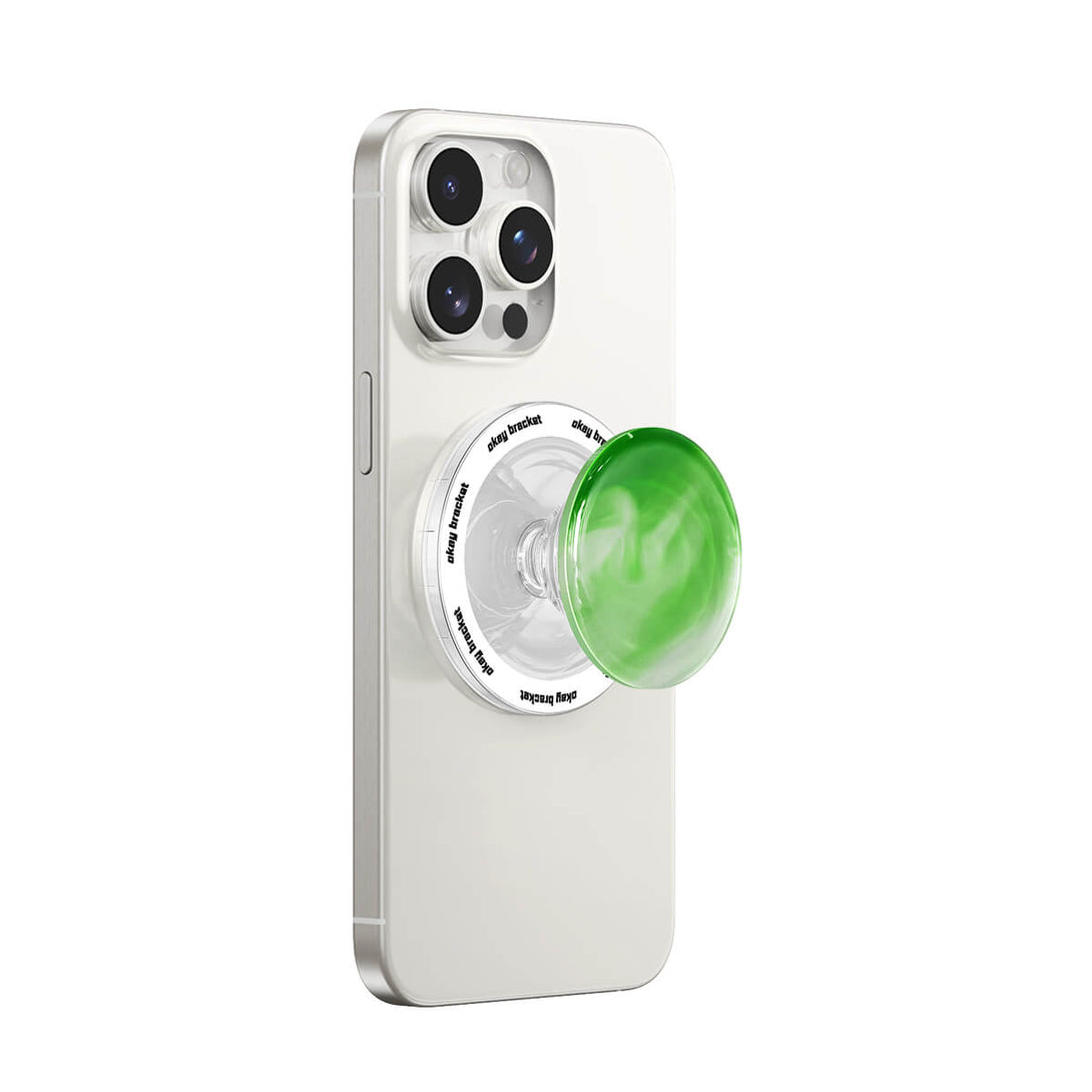 Green White - AirBag Grip For MagSafe