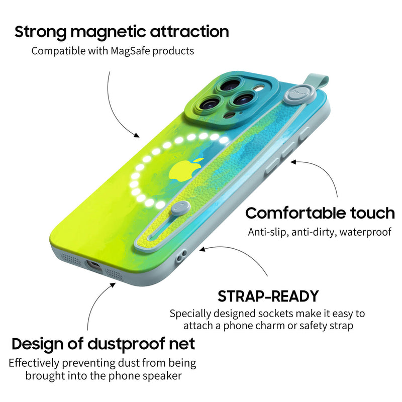 Graffiti Skateboard - iPhone Wrist Strap Case