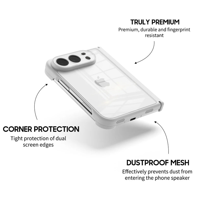 White - iPhone Glass Case