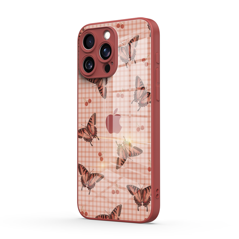Dancing With Butterflies - iPhone Glass Case
