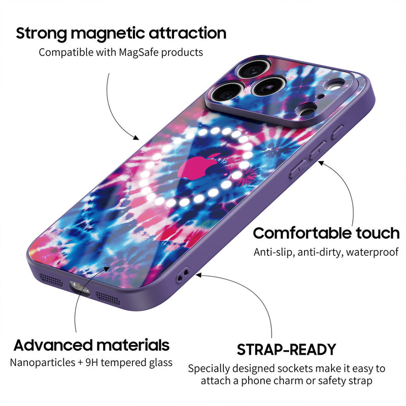 Lilac Ripples - iPhone Glass Case