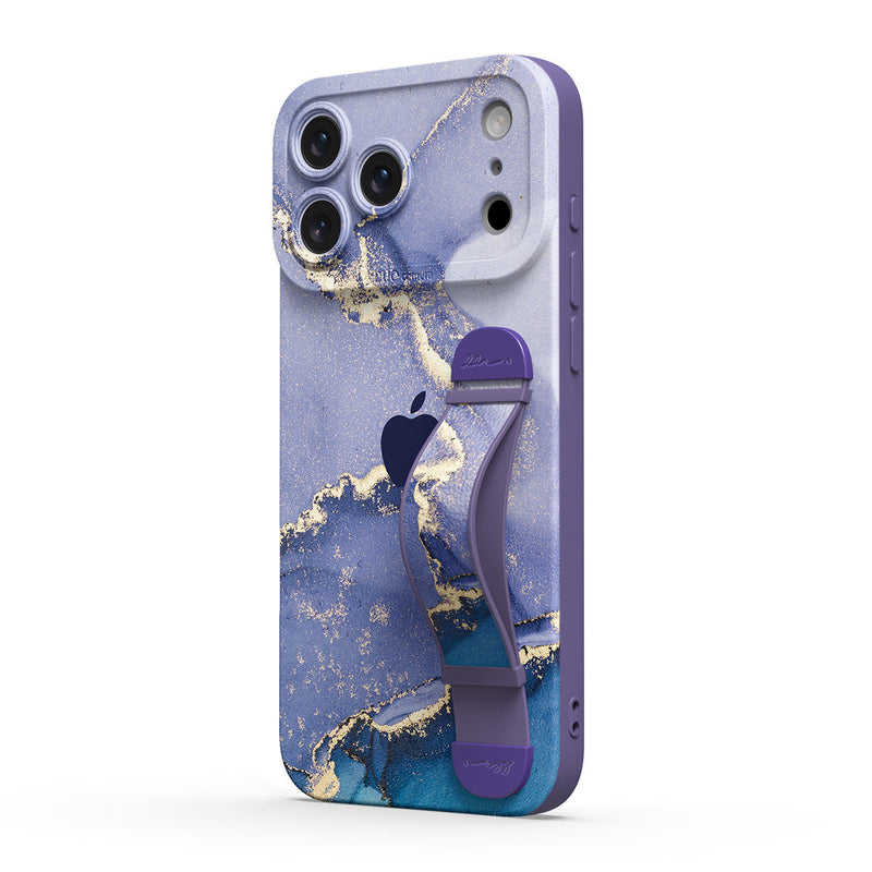 Purple Chalcedony - iPhone Wrist Strap Case