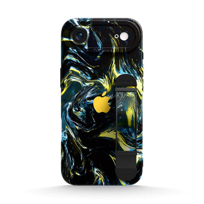 Dark Gold Matter - iPhone Wrist Strap Case