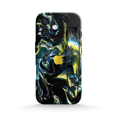 Dark Gold Matter - iPhone Wrist Strap Case
