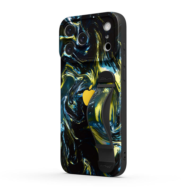 Dark Gold Matter - iPhone Wrist Strap Case