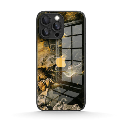 Obsidian Gold - iPhone Glass Case