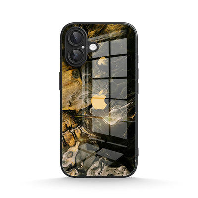 Obsidian Gold - iPhone Glass Case