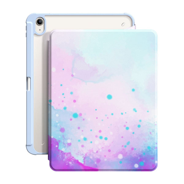 Watercolor Pink Blue - iPad Snap 360° Stand Impact Resistant Case