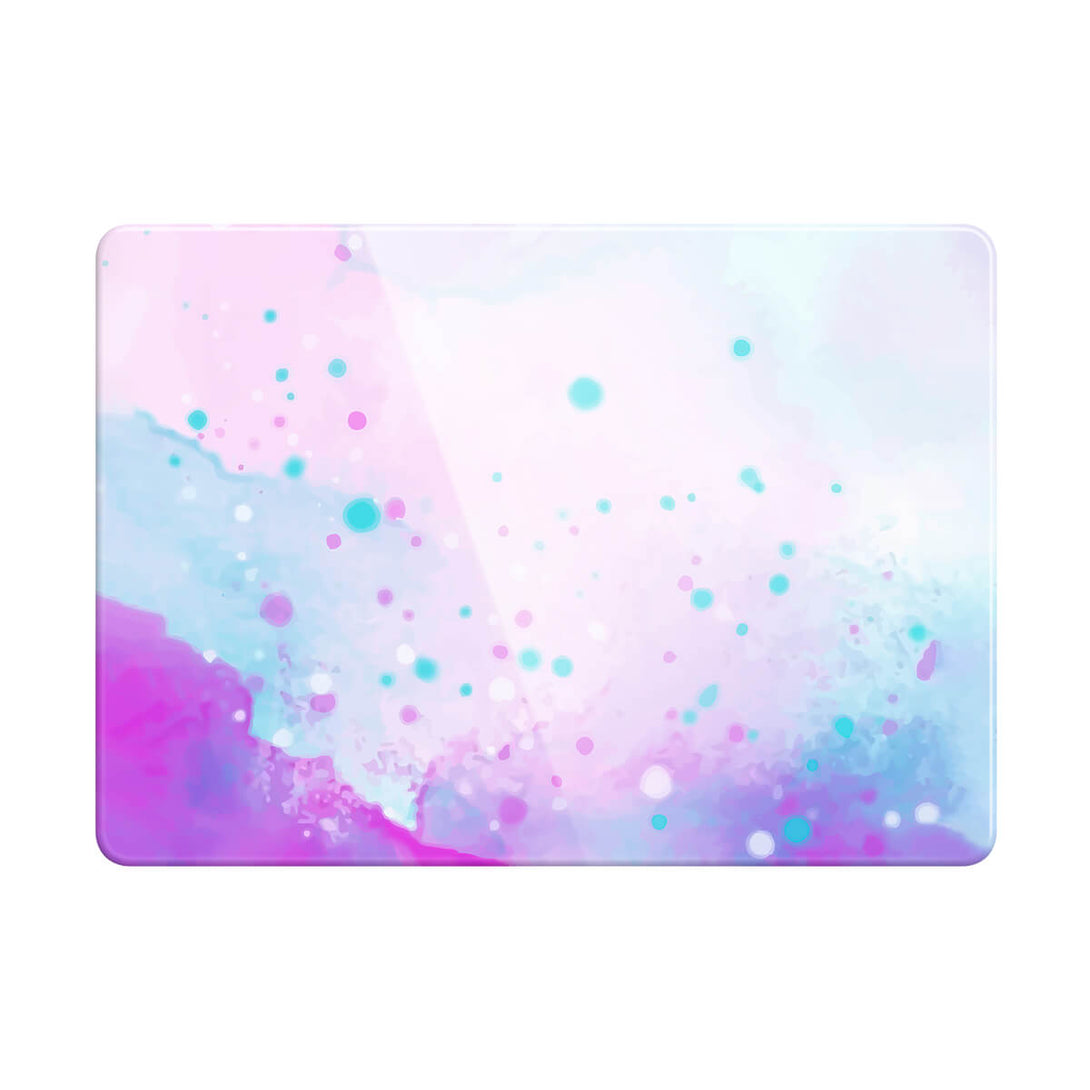 Aquarel Roze Blauw - Macbook Case