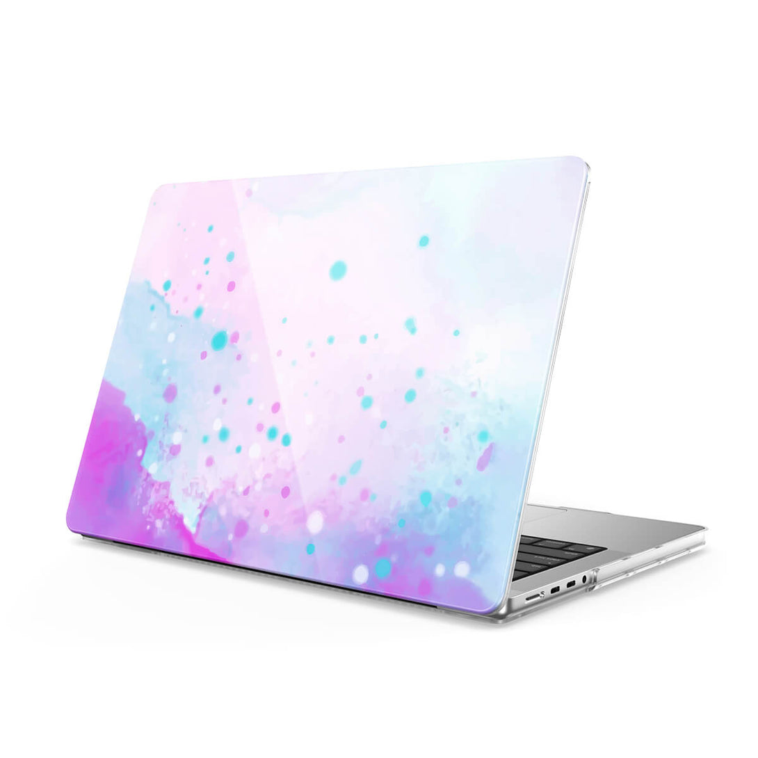 Aquarel Roze Blauw - Macbook Case