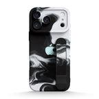 Black White - iPhone Wrist Strap Case