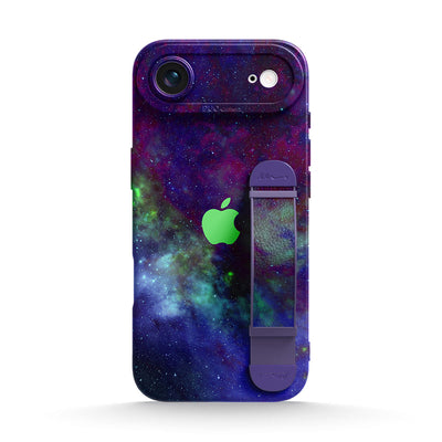 Psychedelic Purple World - iPhone Wrist Strap Case
