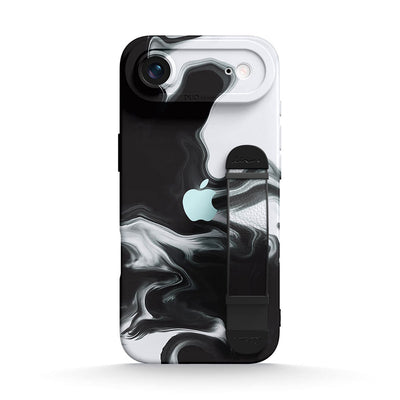 Black White - iPhone Wrist Strap Case