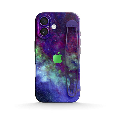 Psychedelic Purple World - iPhone Wrist Strap Case