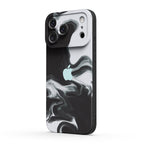 Black White - iPhone Silicone Case
