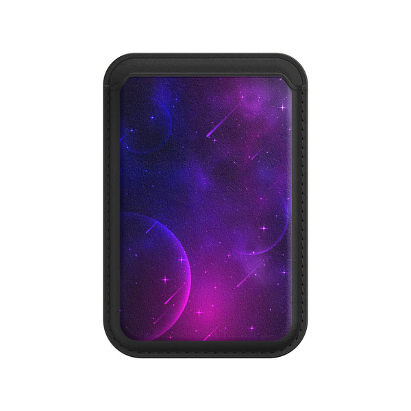 Meteors＆Planets - iPhone Leather Wallet