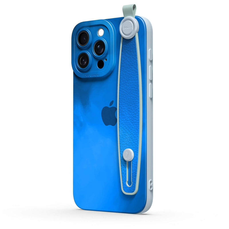 Blue Object - iPhone Wrist Strap Case