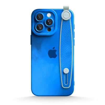 Blue Object - iPhone Wrist Strap Case