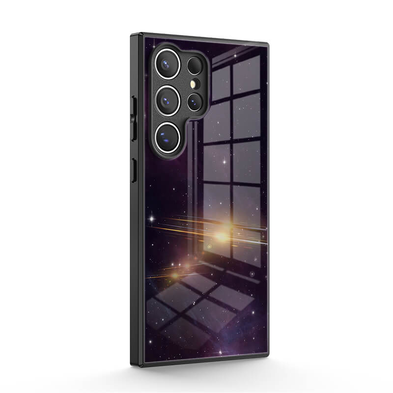 Paars Zwart - Samsung hoesje