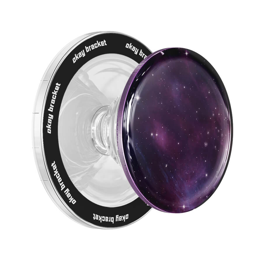 Púrpura Negro - Agarre de bolsa de aire para MagSafe
